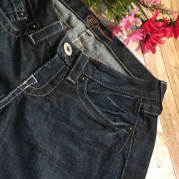 Bebe jeans dark wash size 27. in good condition - Picture 7 of 13